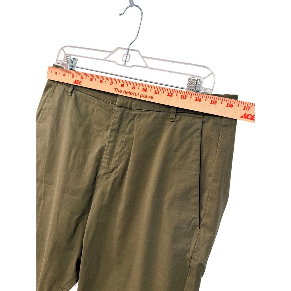 Nili Lotan 6 Olive Green Paris Pants $345 Drop Crotch Slouchy Cotton Cropped NWT - Picture 6 of 8